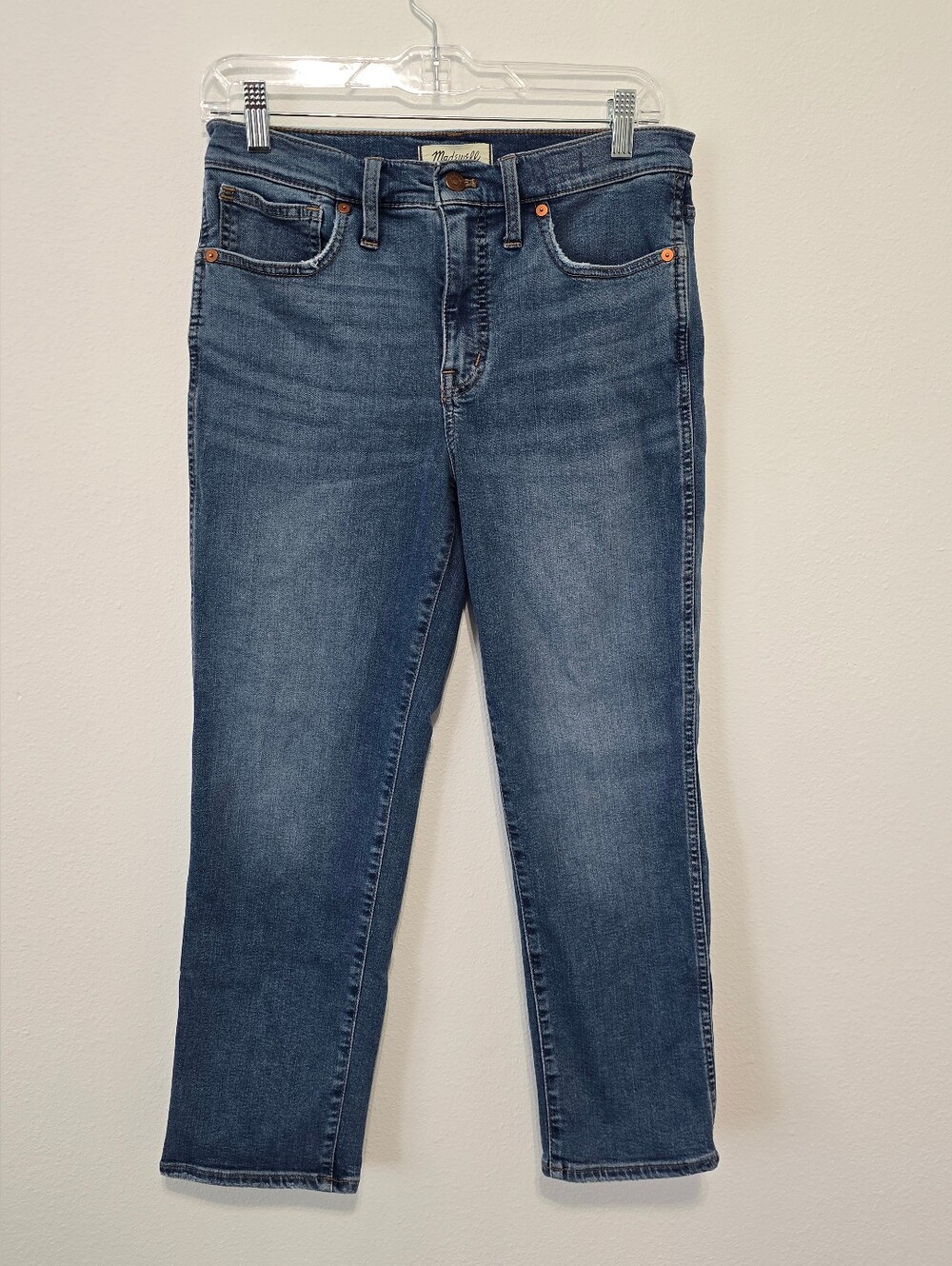 Madewell Stovepipe Medium Wash Straight Legs Jeans Size 27P